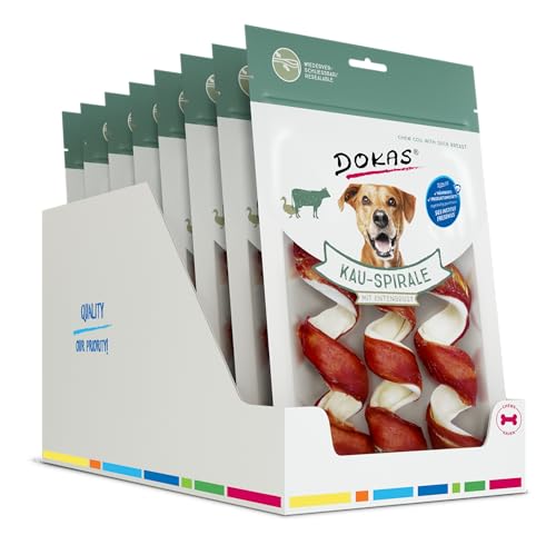 Getreidefreier Premium Kausnack für Hunde von Dokas 8 x 110g