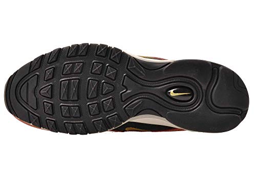 Nike Womens Air Max 97 Icon Clash Sneakers (7), University Red / Metallic Gold