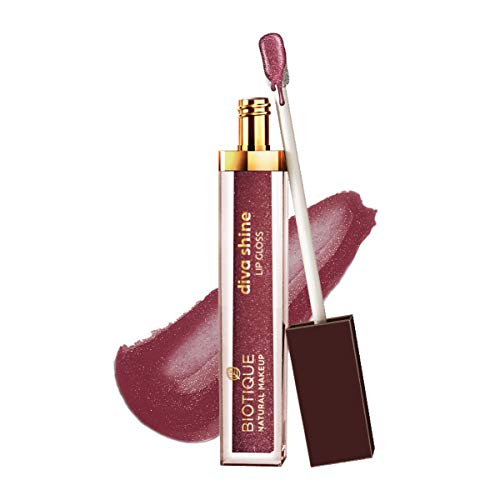 Image of Biotique Natural Makeup Diva Shine Lip Gloss, Sugar Plum, 3ml
