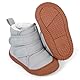 MASOCIO Winterschuhe Baby Boots Stiefel Winter Babyschuhe Junge Mädchen Hausschuhe Kleinkind Kinder Wollschuhe Gefütterte Warme Fell Babystiefel Winterstiefel Schuhe Grau Größe 24