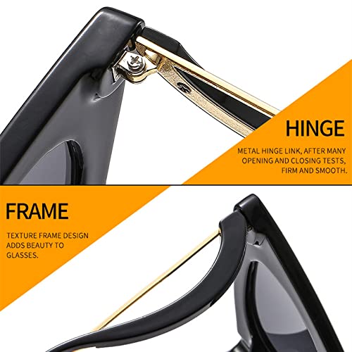 Lunettes œil de chat pour femme avec petits cadres transparents - 5