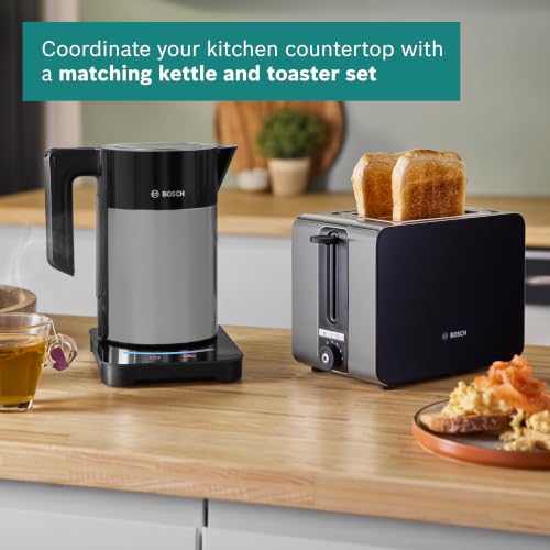 Bosch Sky Variable Temperature Cordless Kettle, TWK7203GB, Black/Silver - Image 13