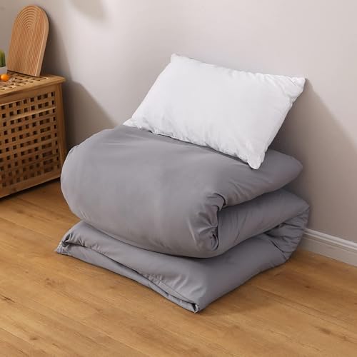 YOCOVER Japanese Futon Mattress Cover with Zipper Foldable Floor Mattress Cover Meditation Sleeping Pad Dust Cover Camping Mattress Cover (twin-100X200cm(39X79in),Grey) - Thumbnail 4
