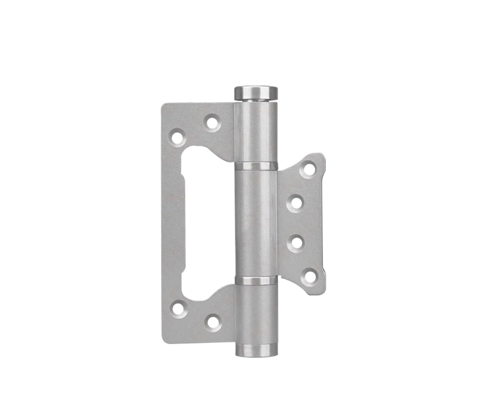 Rugaikerba No Groove-Silver Hydraulic Door Hinge, Aluminum Alloy Adjustable Hinges