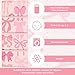 Shellwei Vinyl Nap Mat for Kids Preschool Daycare 52 x 20 x 1'' Kids Sleeping Folding Rest Mat for Toddler Boys Girls Baby Classroom Home Travel(Pink Bow)