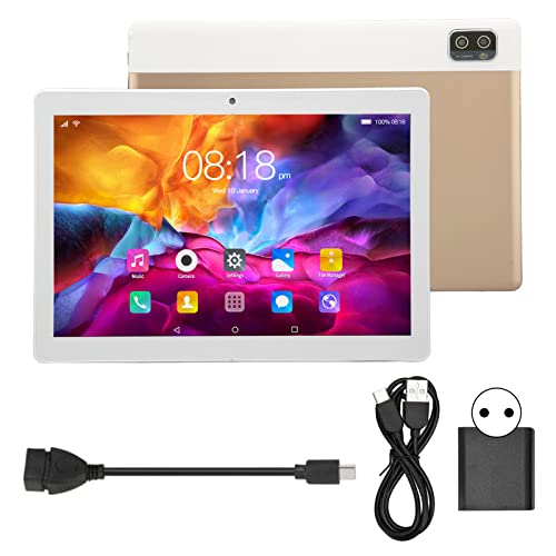 Tablet de 10,1 Polegadas 128 GB Processador de 10 Núcleos Tablet Android 12, IPS HD Display 5G WiFi