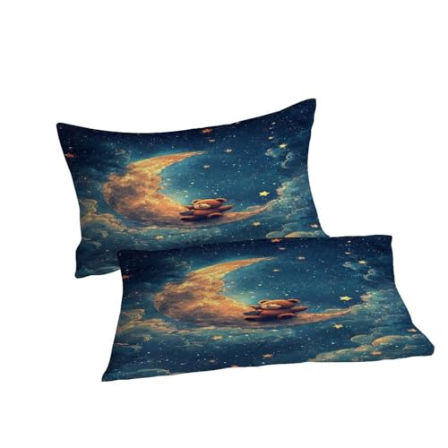Ours en peluche housse de couette fermeture éclair parure microfbre king - 7