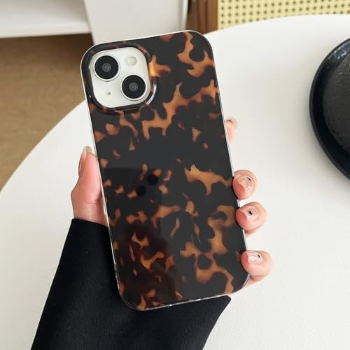 ZTOFERA Cute Aesthetic Leopard Case for iPhone 15-Tortoiseshell