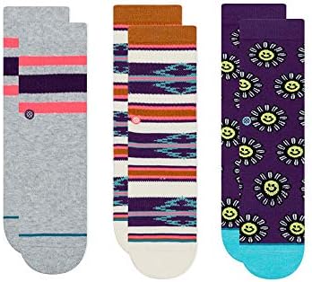 Amazon Stance Kids Daisy Smile Pack スタンス Socks ソックス 3足セット 靴下 ストリート スケーター スケート キッズ ジュニア プレゼント Ym 16 5 19 5 パープル系 靴下 レッグウェア 通販
