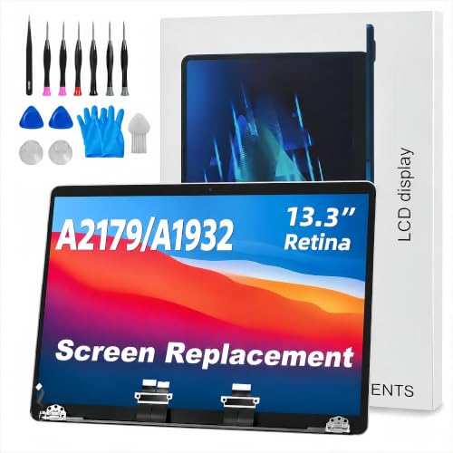 Image of A1932 A2179 Screen Replacement for 13.3 inches MacBook Pro 2019 /2020 Year 2560x1600 Replacement LCD Full Assembly for EMC 3302 3184 Silver