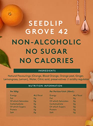 image for Seedlip Grove 42 - Non-alcoholic Spirit | Calorie Free, Sugar Free | S
