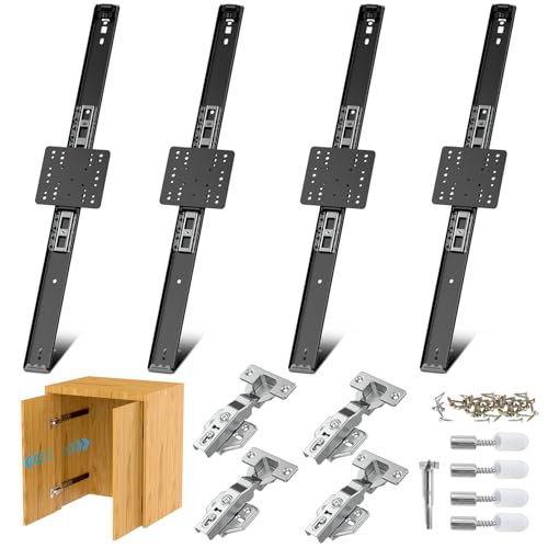 Pocket Door Hardware for Hidden Cabinet Doors,inset cabinet door,28IN-2set