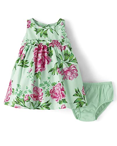 Gymboree,Sleeveless Dressy Dress,Green Floral,9-12 Months #TOP29