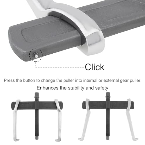 image for ChgImposs 14 Inch 2-Jaw Gear Puller, Adjustable CR-V Bearing Puller Ge
