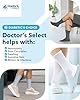 Doctor's Select Diabetic Socks for Men - 4 Pairs Crew Neuropathy Socks for Men | Black, White, Light Gray, Gray | Diabetic Socks for Men 9-12 | Moisture Management #3