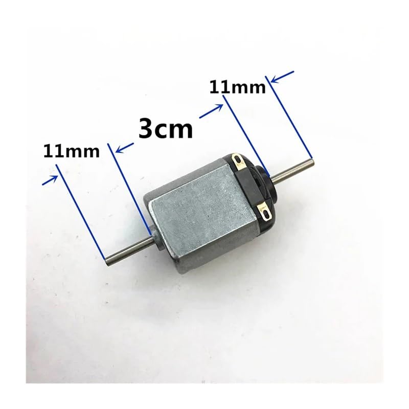 DC 1.5V-3V 14000RPM 130 Electronic Starter Dual Shaft Double 2mm Axis DIY Hobby Toy Car Fan Model 15mm*20mm Electronic Starter