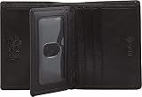 Tony Perotti Men's Italian Leather Bifold Wallet With ID Window Flap, Card Holders, Pockets - Eco-Fr