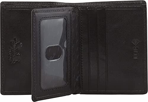 Tony Perotti Men's Italian Leather Bifold Wallet With Id Window Flap, Card Holders, Pockets - Eco-Friendly Vegetable-Tanned Full Grain Leather Wallet Made In Italy #TOP11