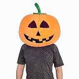 To.beone Plush Pumpkin Lamp Costume Animal Mask Head Halloween Mascot Costume (No.2)