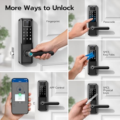 Image of WiFi Video Smart Keypad Door Lock with Camera and Doorbell, Keyless Entry