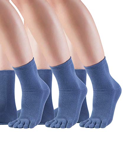 Chaussettes à orteils Essentials Midi Knitido en coton pour éviter les pieds comprimés