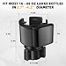 TYKOR Car Cup Holder Expander, Cup Holder Extender Adapter for Car with Adjustable Base, Fits YETI 24/36/46oz, HydroFlask 32/40oz, Large Water Bottles in 2.7