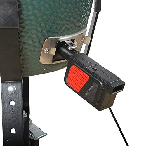 Mydracas BBQ Feuerstarter Luftgebläse Kochgebläse Big Green Egg Grill Fan für kleine Mini Mini Max Big Green Egg, Verkürzen Sie die Zeit des Zündens der Holzkohle (Upgrade-Version) Cover