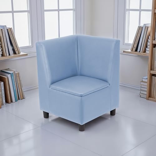 Image of FDP Kid Comfort Collective Modular Corner Armless Chair - Powder Blue