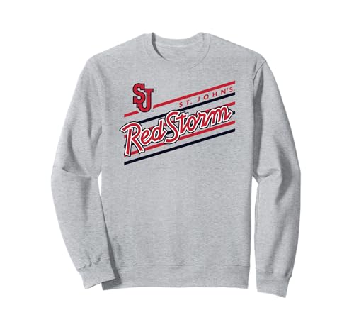St. John's Red Storm Retro Performer Gray Sweatshirt