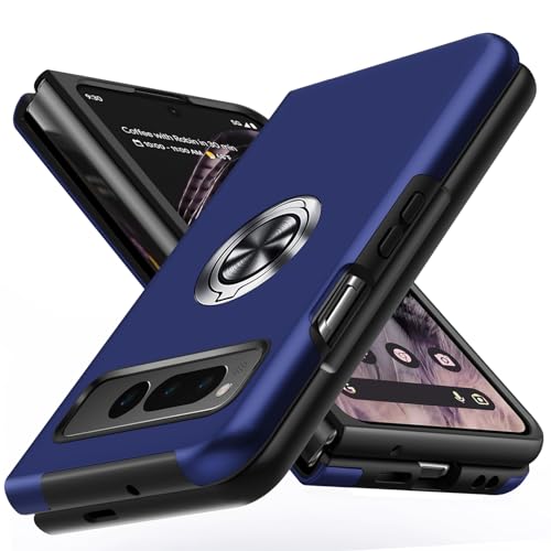 Google Pixel Fold �p�P�[�X �����O�t�� �ϏՌ� tpu pc ��d�\�� �S�ʕی� ��̌^�X�}�z�J�o�[ �O�[�O�� �s�N�Z�� Fold �p�P�[�X �Ռ��z�� �V���R�� 360°��] �X�^���h�@�\ �y�� ���^ �ԍڃz���_�[�Ή� �ČRMIL�K�i �w