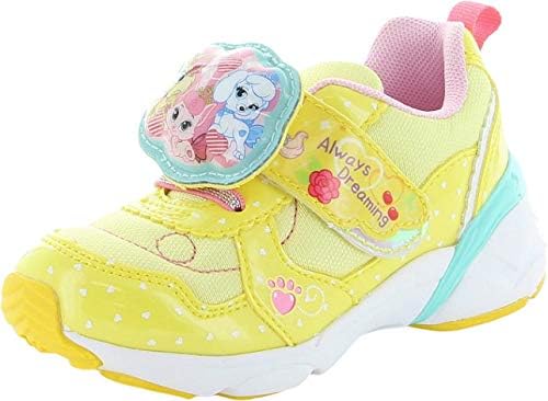 光る靴 ディズニー キャラクター ウィスカーヘイブン Whiskerhaven ムーンスター キッズ スニーカー 女の子 通園 ベロクロ マジック 子供靴 Tmdnc1267 イエロー 18 0cm ノーブランド品 運動靴 スニーカー Amazon