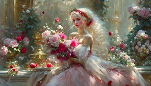 Affiches sur toile Belle blonde SERENDIPITP 58x90 cm pour déco murale