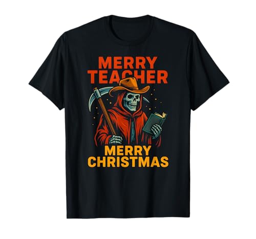 Teacher Merry Teacher Merry Christmas Cute Women School T-Shirt