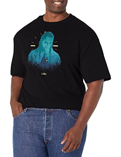 Marvel Loki T-Shirt Homme en coton anti-déformation et graphique