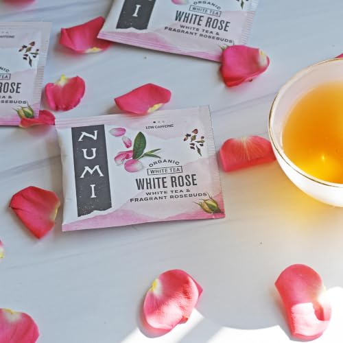 Image of Numi Organic White Rose Tea, 16 Tea Bags, Low Caffeine
