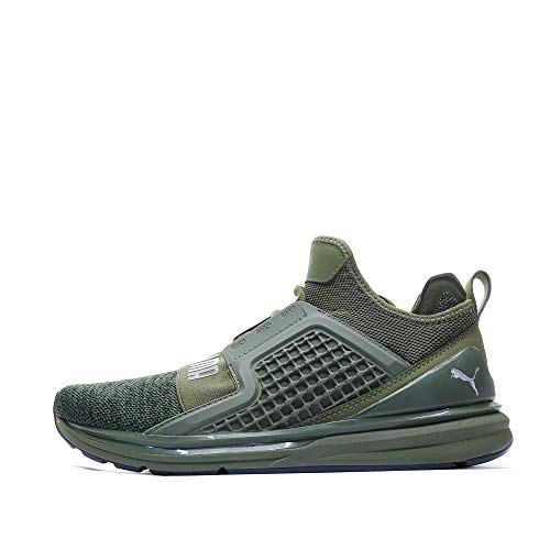 Puma Herren Ignite Limitless Knit Cross-Trainer, Olive Night-Puma Black, 44 EU