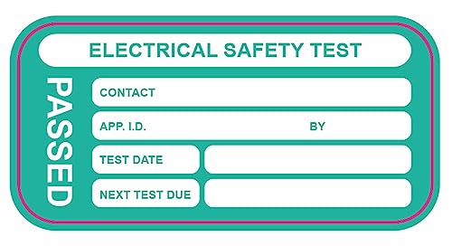 Étiquettes d'équipement de test Pat pour appareil portable et outils électriques lot de 500