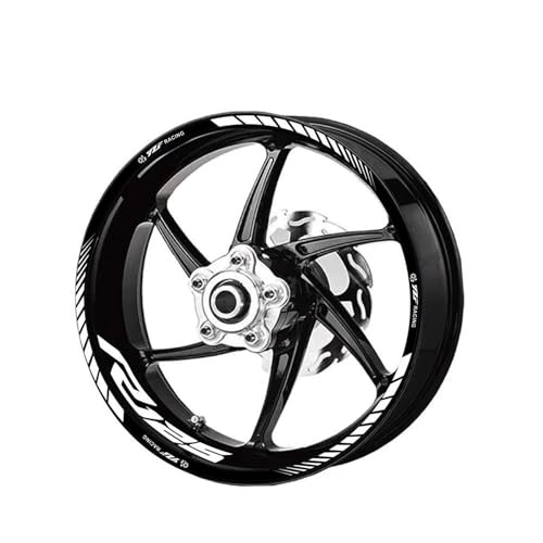 Autocollants Roue Moto Yamaha YZF R125 liserets réfléchissants sport