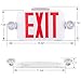 LIT-PaTH LED Combo EXIT Sign with 2 Adjustable Head Lights and Doube Face, Back Up Batteries- US Standard Red Letter Emergency Exit Lighting, UL 924 and CEC Qualified, 120-277 Voltage, 1-Pack