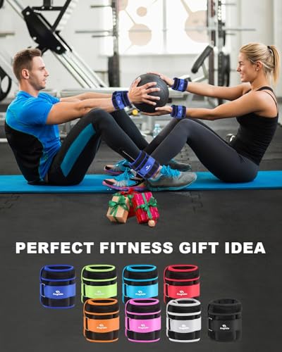 Image of Fragraim Adjustable Ankle Weights 1-3 /4 /5 /6 /8 /10 /12 /15 /20 LBS Pair with Removable Weight for Jogging, Gymnastics, Aerobics, Physical Therapy