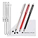 Produktbild The Friendly Swede Eingabestift Touchstift Stylus Stift (3er-Set) für Tablett und Handy, mit dünnerer Spitze, Ersatzspitzen, Anhängern und Reinigungstuch (Silber/schwarz/rot)