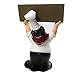 KiaoTime 15016C Italian Chef Figurines Kitchen Decor with Welcome Sign Board Plaque Home Kitchen Restaurant Decor 8