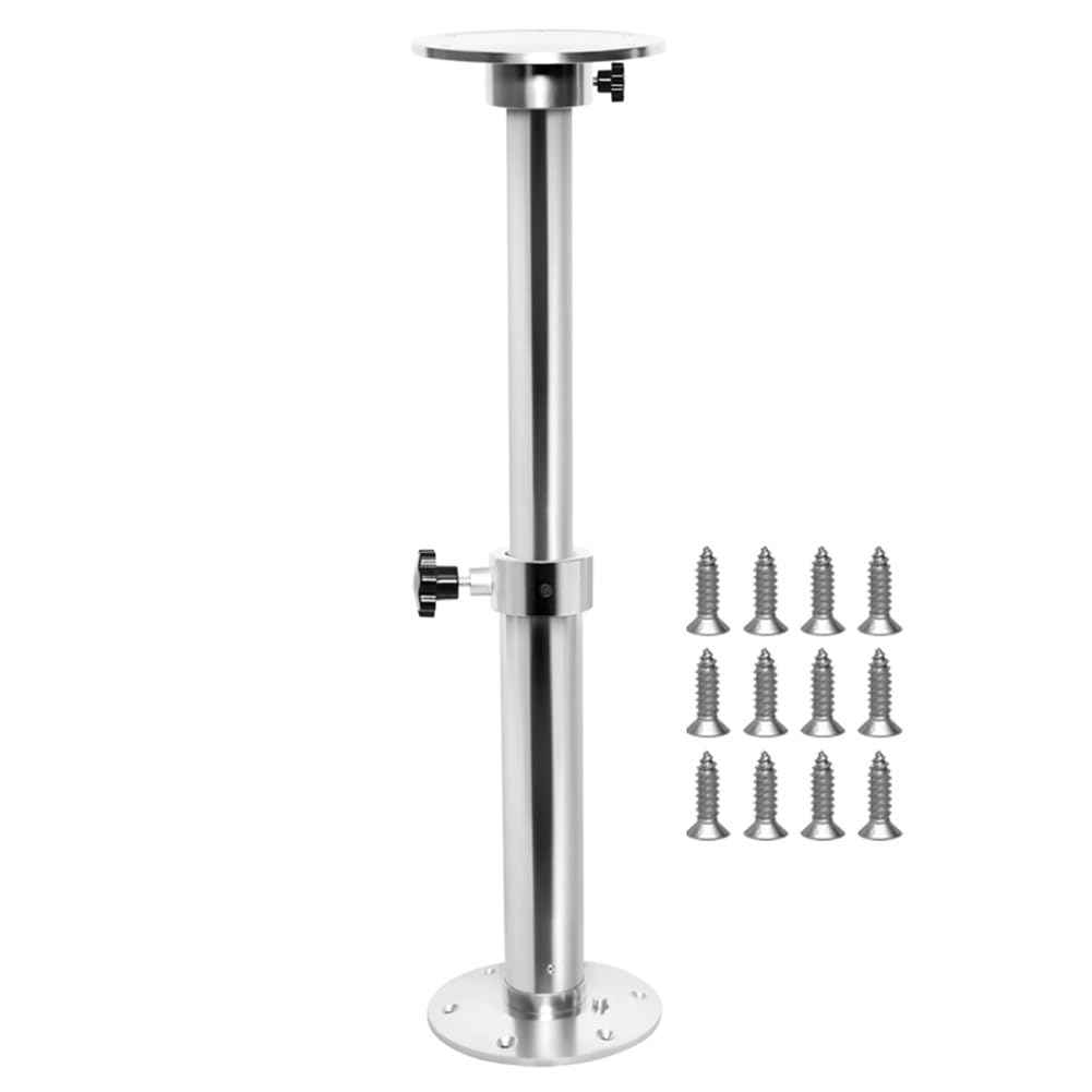 Pedestal telescópico de aleación de aluminio para patas de mesa, para base giratoria de 360 grados, base de soporte de barco de 18 a 28 pulgadas para caravana y pontón