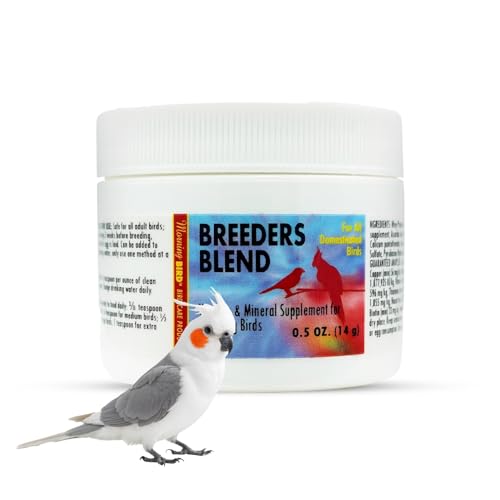 Morning Bird Breeders Blend 0.5 oz – Protein Supplement for Birds – Supports Breeding, Chick Growth, Muscle Development & Immune Support – Daily Vitamin Blend for Strong Bones & Overall Health