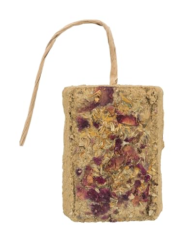 TRIXIE - Pierre d'argile aux Fleurs. pièce de100g. pour rongeurs.