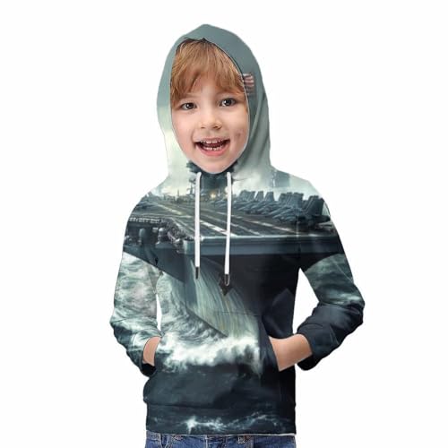 Sweat à capuche enfant skeleton imprimé 3D manches longues pull souple anti-irritation - 5