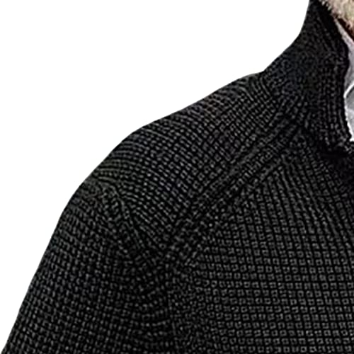 Men's Long Sleeve Thickening Cardigan Winter Warm Casual Knit Jacket Shawl Collar Buttons Cardigan Sweaters2