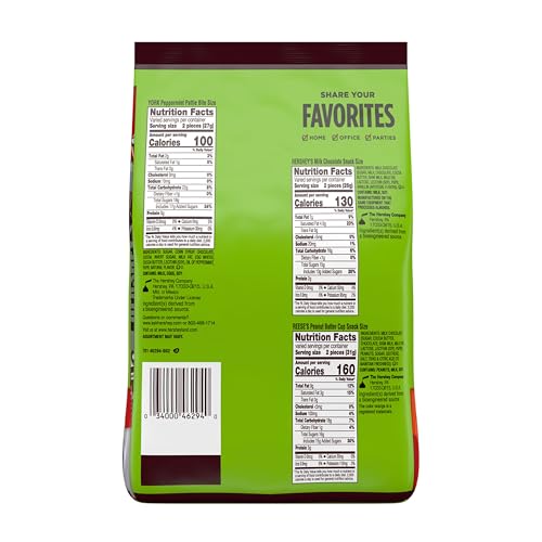 Image of Hershey Assorted Chocolate Flavored Candy Variety Party Pack, 25 oz