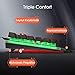 VicTsing Pack de Teclado y Ratón Gaming LED Luces, Teclado Gaming Rainbow...