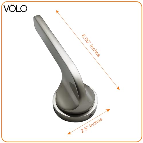 Image of Volo Mortise Door Lock Set with Brass Cylinder and 10 inch Lock Body for Home /Hotels /Office in Satin Finish (Satin Silver) Model No. 2089 (HOR) (Bathroom Door Mortise Lock)